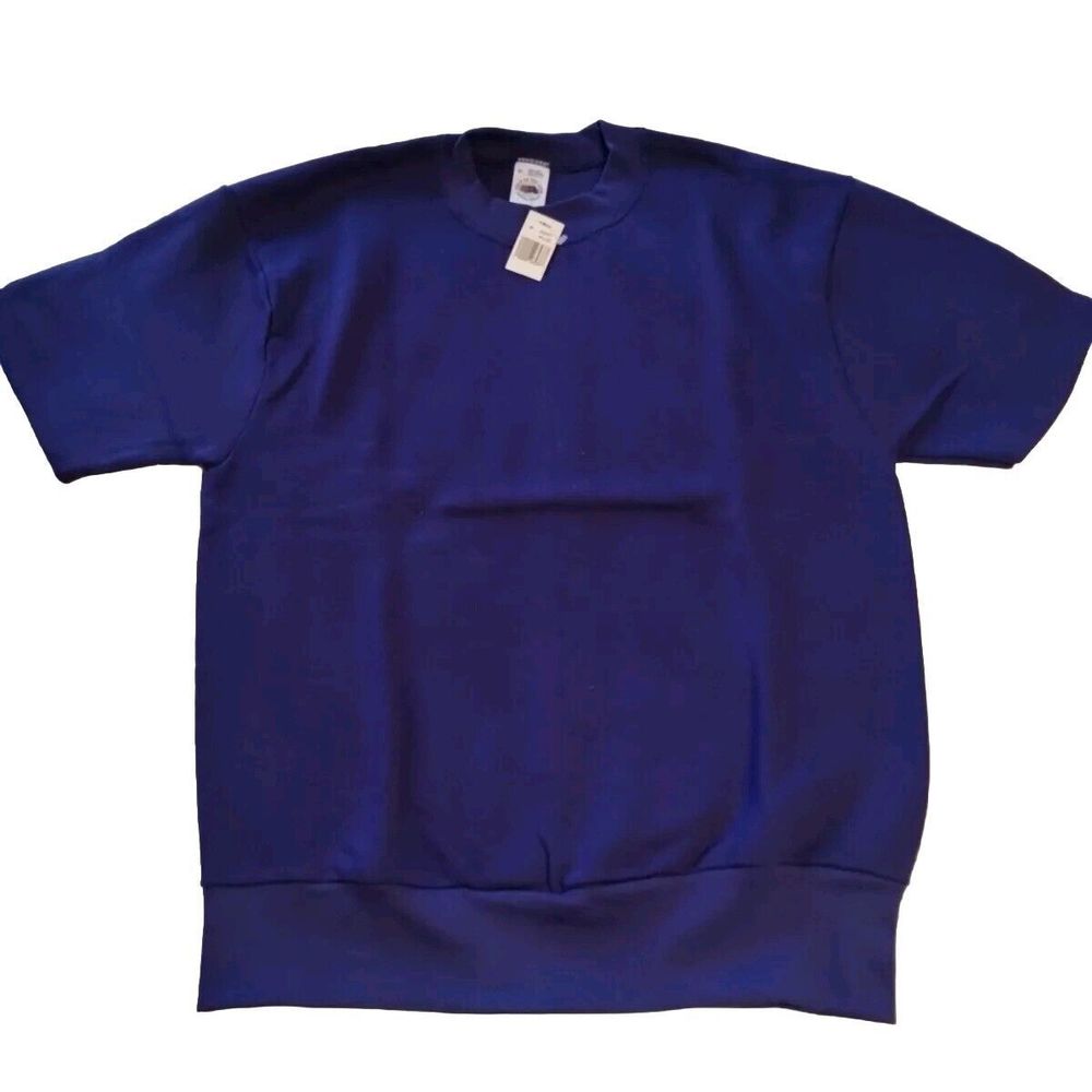 vintage fruit of the loom shortsleeve sweatshirt blank New USA Purple Medium